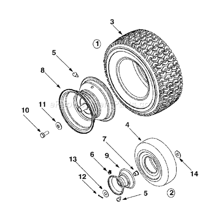 Page O Diagram and Parts List for 13B-325-401 2000 Yard Man Lawn Tractor